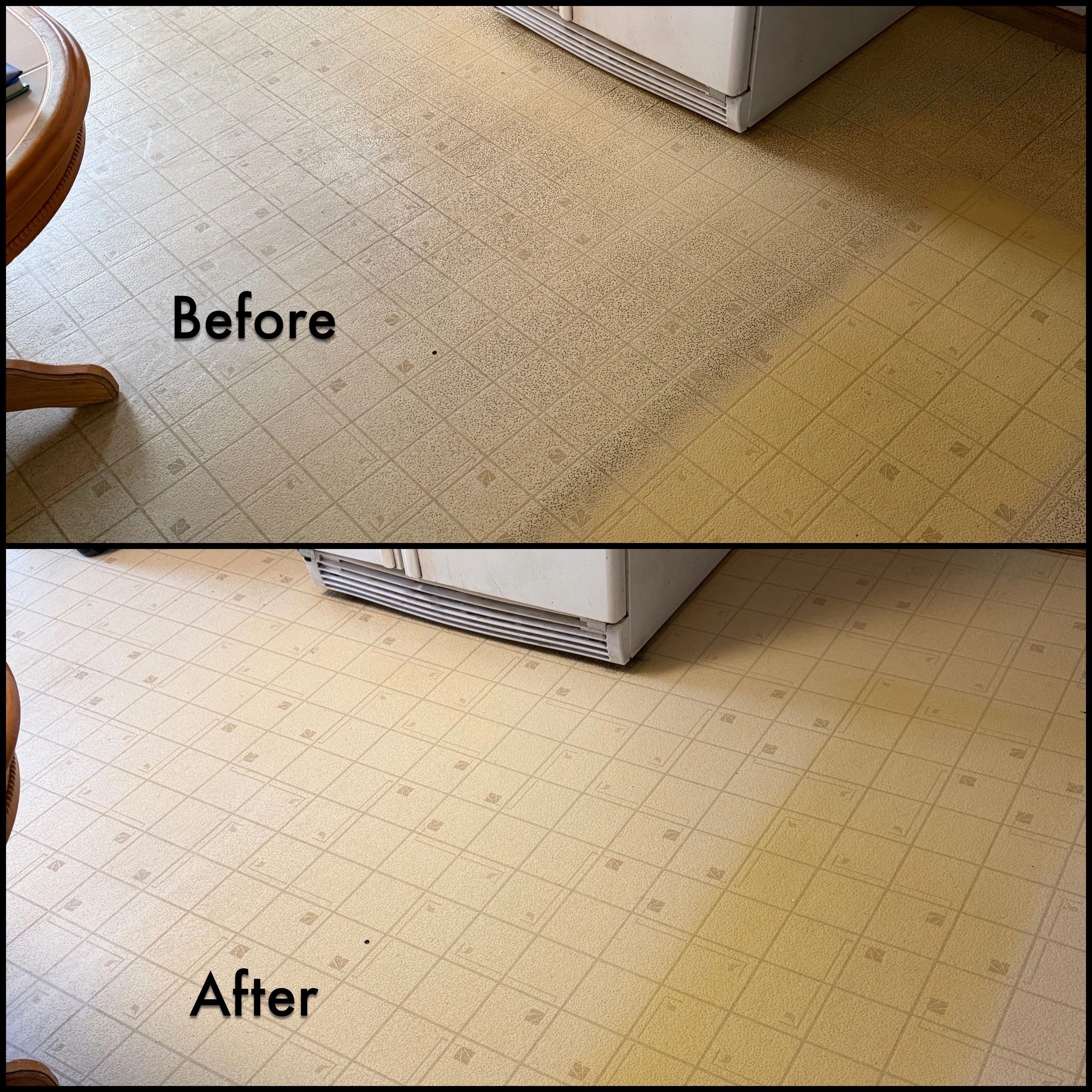 Before and after floor cleaning — Lehigh Valley PA