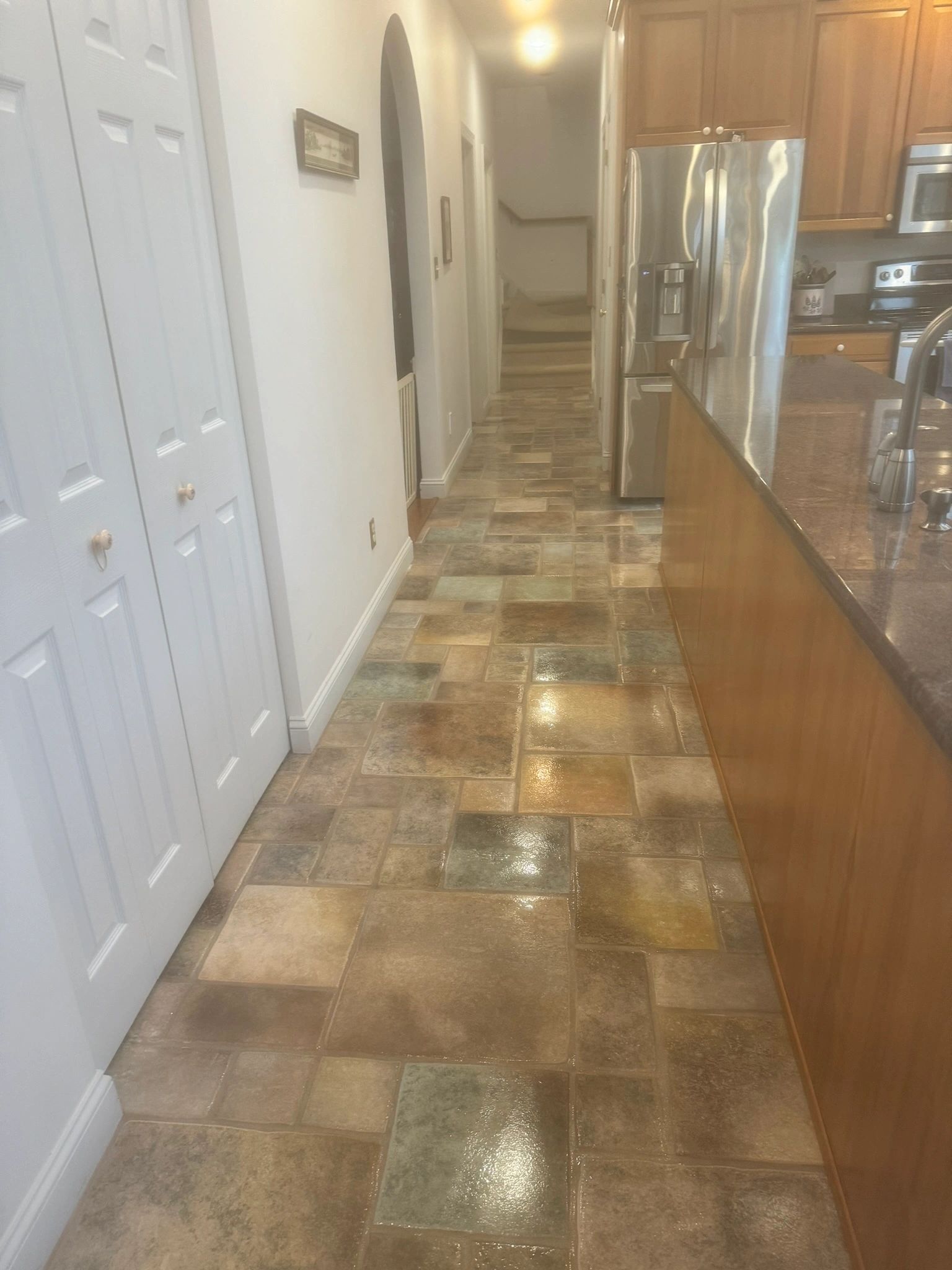 Tile cleaning before and after — Lehigh Valley PA