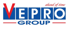 Logo of VEPRO Group with tagline.