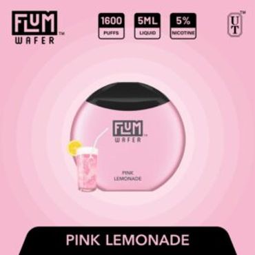 FLUM WAFER PINK LEMONADE
With an ejuice capacity of 5ml and 5% of nicotine,up to 1600 puffs