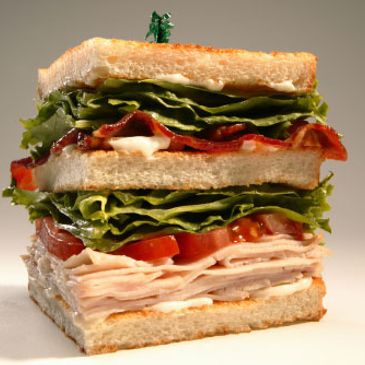 The nice thing about a club sandwich is that their easy to share, except when she's your girlfriend.