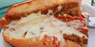 Eleanor is a Eggplant Parmesan Sandwich, because the more I stuck my dick in her, the wetter she got