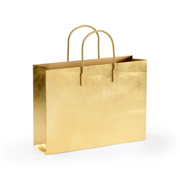 Gold Chic Tote Magazine Rack