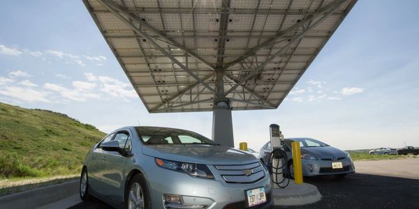 Solar powered EV charging station. 2020 installs qualify for the 26% Investment Tax Credit.