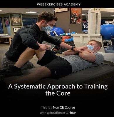 LESSON PLAN
It is well understood that the core of the body is an essential component to the optimal