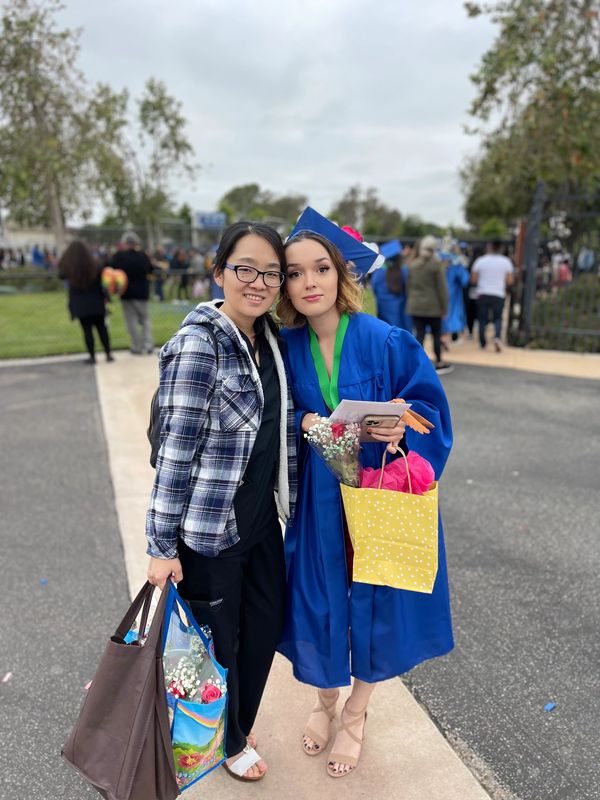 Haruka (left) DH 2024 and Genesis “GiGi” (right) celebrate their accomplishments.