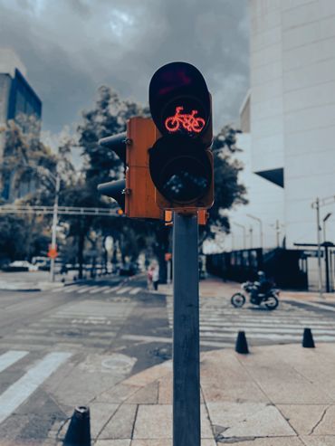 Bike traffic light in Mexico City