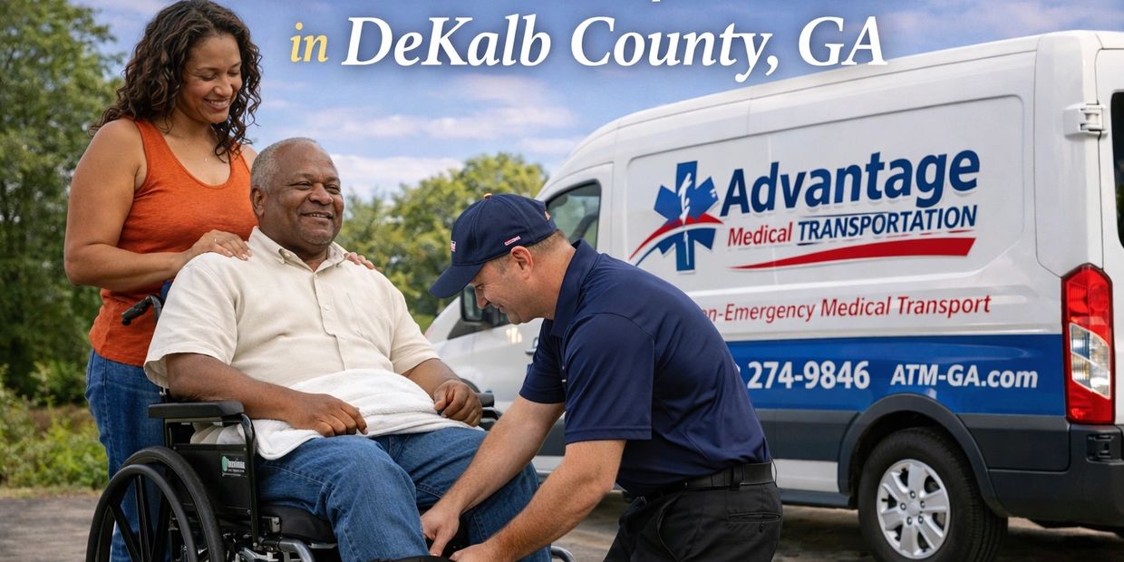 Reliable wheelchair transportation in DeKalb County, GA. Safe rides for appointments, dialysis, and 