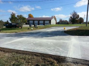 New Concrete Driveway Installation