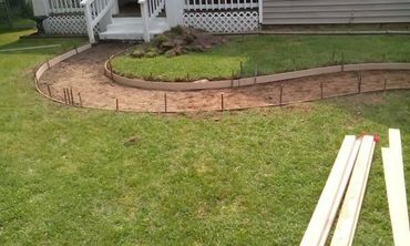 Sidewalk added to front yard Augusta, GA
