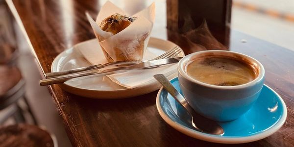 Muffin and coffee