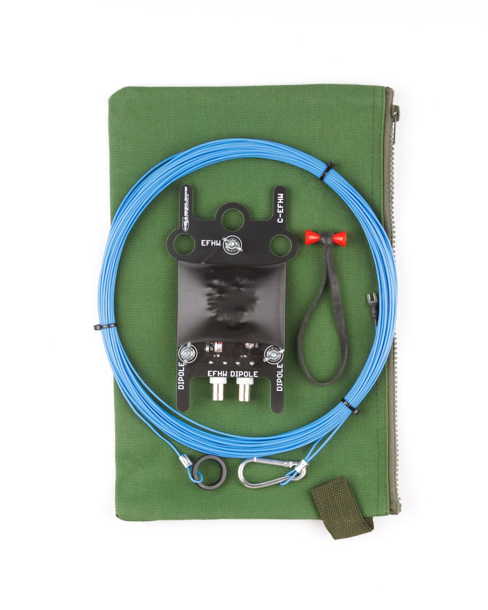 CHA LEFS 4010 (Lightweight End Fed Sloper) EFHW (Coax NO COAX)