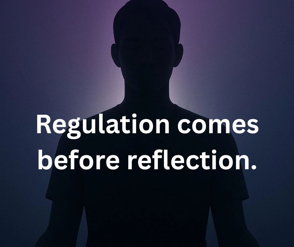 Why Regulation Comes Before Reflection