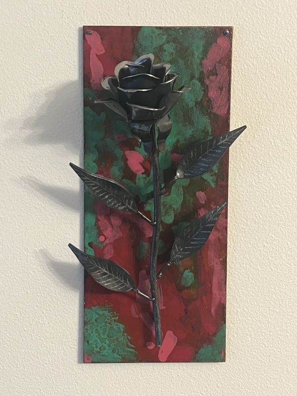 "THE ROSE" - METAL WALL SCULPTURE