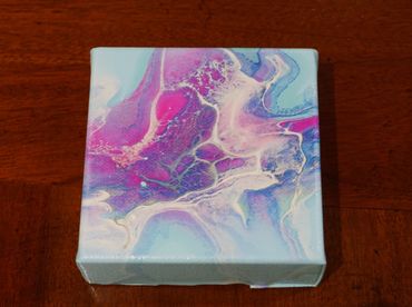 Flower Box abstract pour art with Bloom pour techniques 