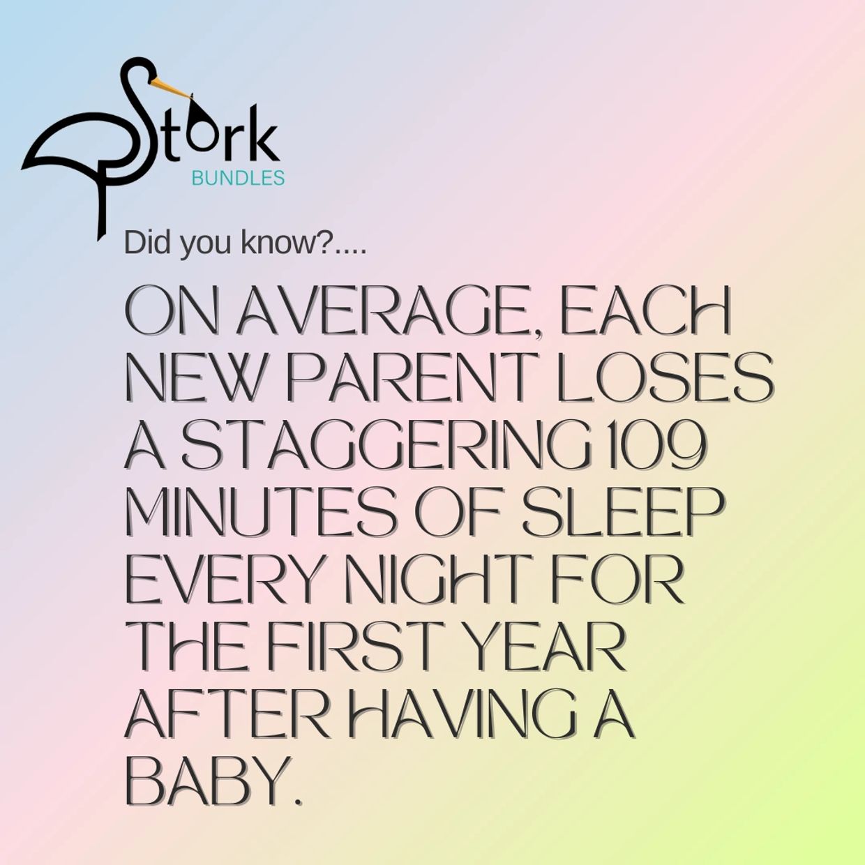 New parent and baby sleep. Sleep with a new baby. Lack of sleep for parents. Stork Bundles.