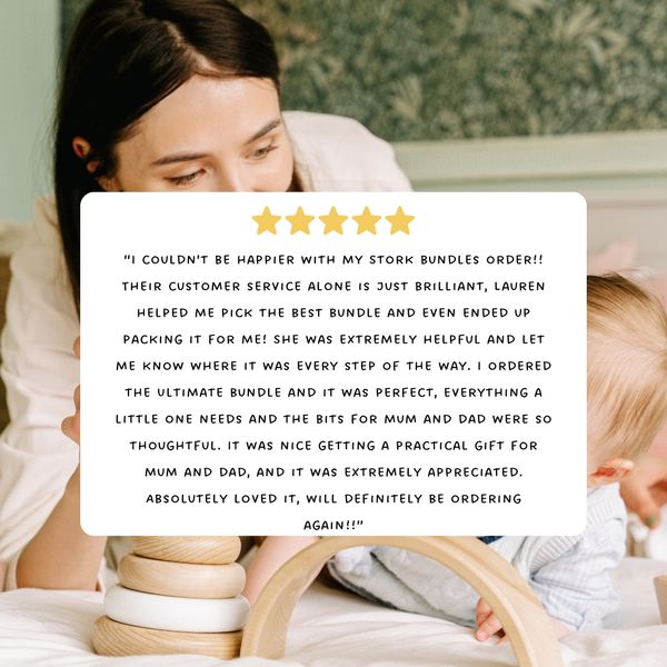 Customer review for gifts. Gifts for new parents. reviews. feedback for baby gifts.