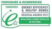 Yorkshire &amp; Humberside Energy Efficiency Award plaque.