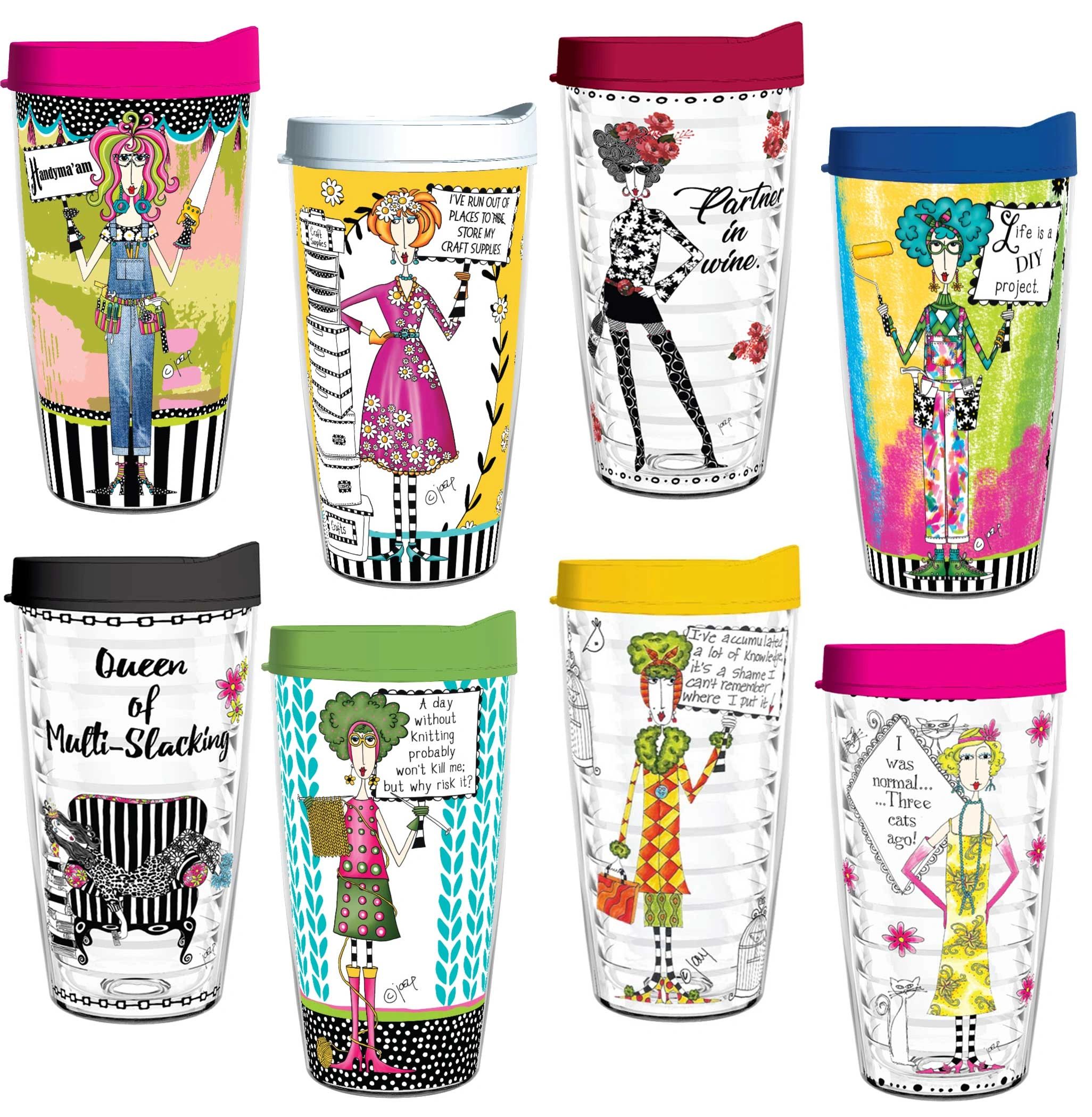 Life Is A DIY Project Tumbler with Lid - Funny Dolly Mamas by Joey Cups –  Smile Drinkware USA