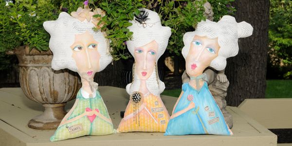 Joey Heiberg, dolly mamas, Artist studio, Art Doll Quarterly, Pillow talk, curious Mondo