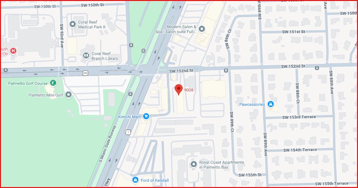 The Society Real Estate School Palmetto Bay location map and Florida real estate classes