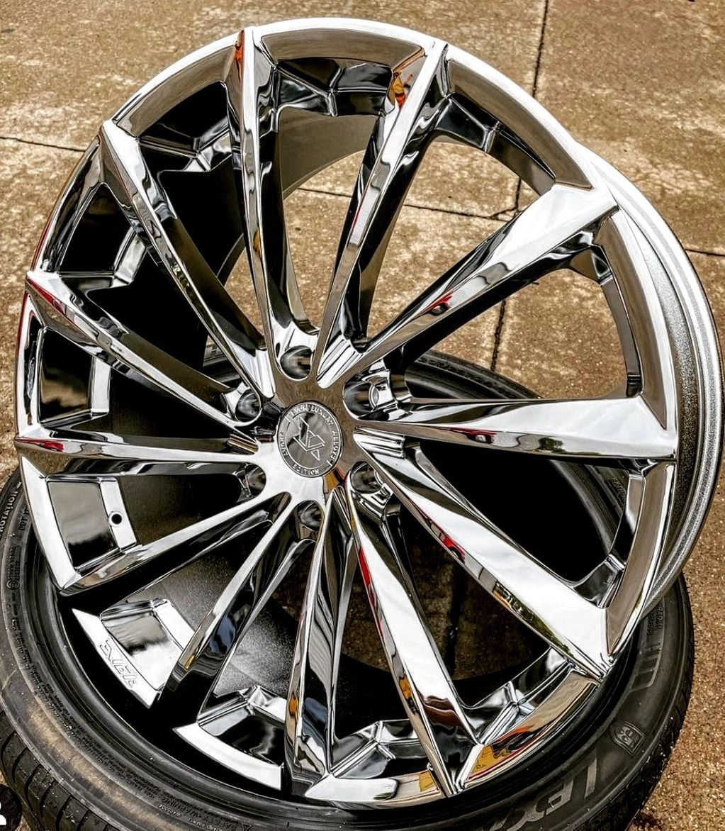 Evok Luxury chrome suv wheels, chrome truck Wheels. Tahoe Wheels, Yukon Wheels, 6 lug wheels