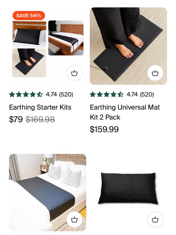 Earthing Starter Kits, 4 options, 2 free grounding shoes  included! 