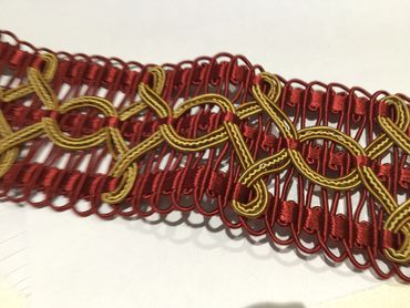 Houles Vendôme Gimp braid red gold