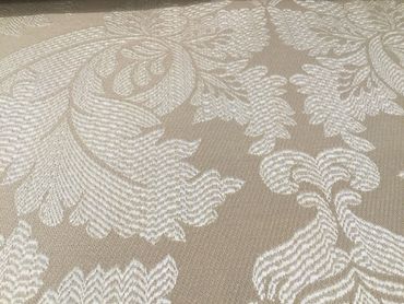 Camel beige cream damask