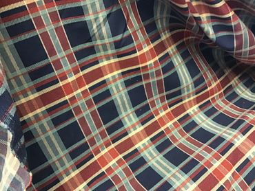 Red Blue Teal checked