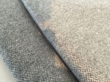 grey wool herringbone