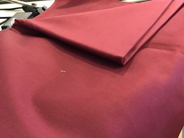 Burgundy Cotton Red Lining