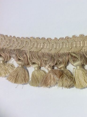 Yellow tassel fringe trimming gold