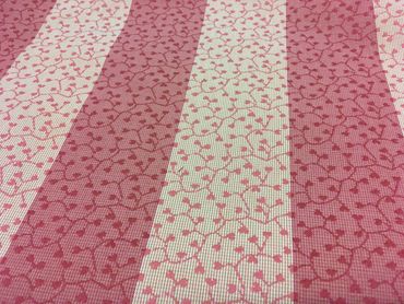 Pink Cream Hearts stripe