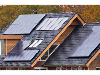 Solar panels on a residential home.