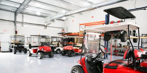 Golf cart service department