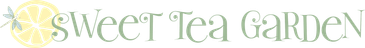 Logo of Sweet Tea Garden with a lemon slice and stylized text.