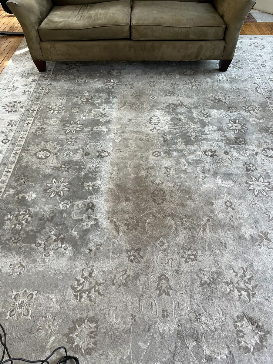 Tapis avant nettoyage