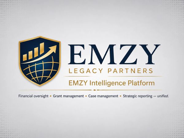 Logo of EMZY Legacy Partners with financial and management services.