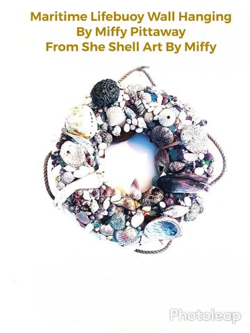 This maritime -inspired piece is on the She Shell Art By Miffy website & online-store, AU$2,400.