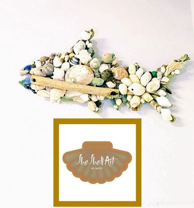 This Driftwood Shark Wall Art is at Miffy Pittaway's selling outlet at Veraison Restaurant, $380.