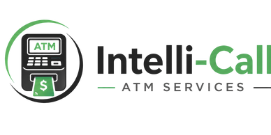 Logo of Intelli-Call ATM Services with green and black colors.