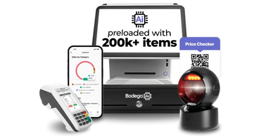 AI-powered retail system with POS, price checker, and sales analytics.