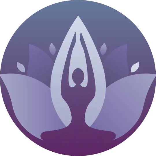 Elevating Elements logo icon: a person with arms stretched upward at the center of a lotus