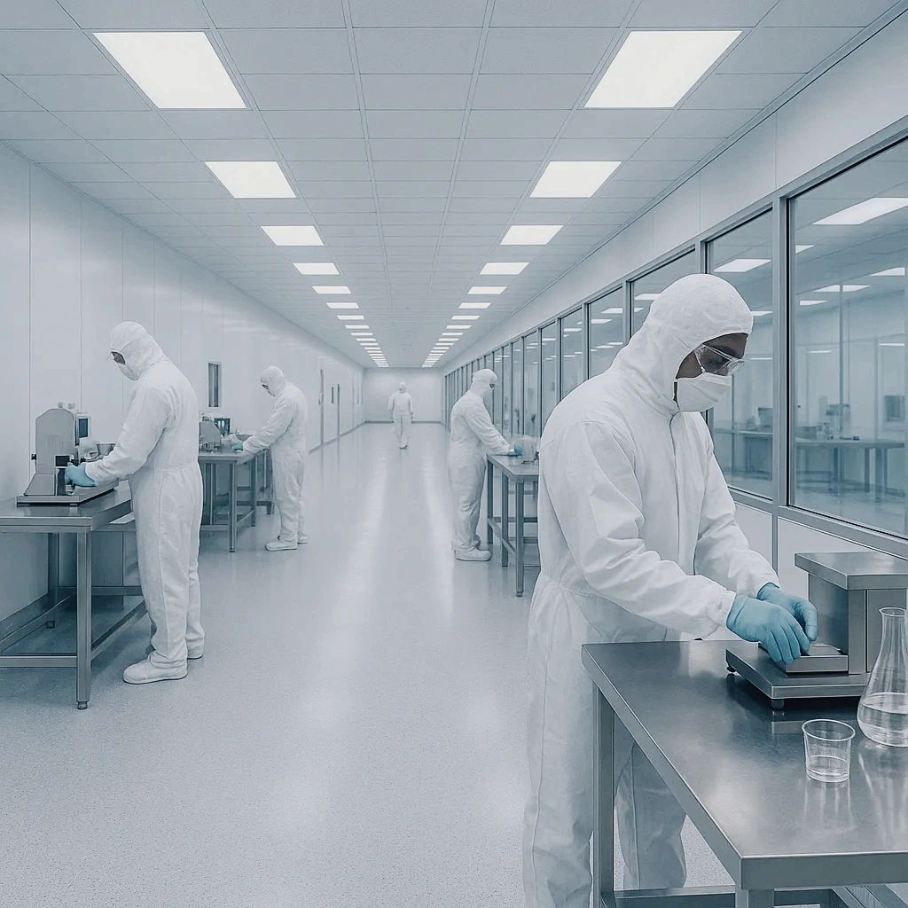 a person working in a lab