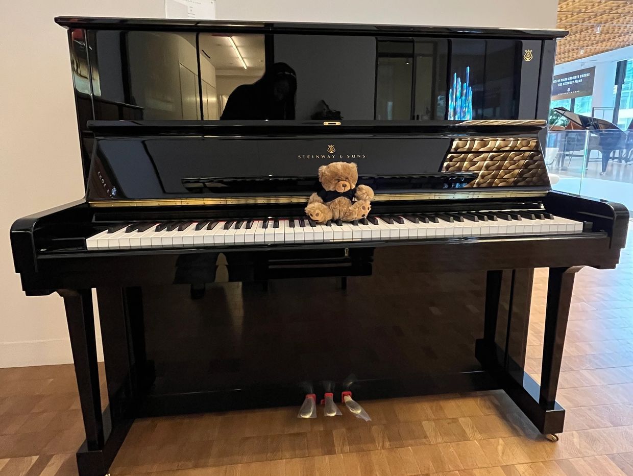 Steinway upright piano