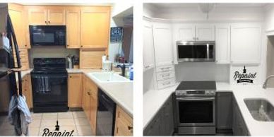 professional kitchen cabinet painting Orlando Fl 32803 
cabinet refinishing by Repaint Florida