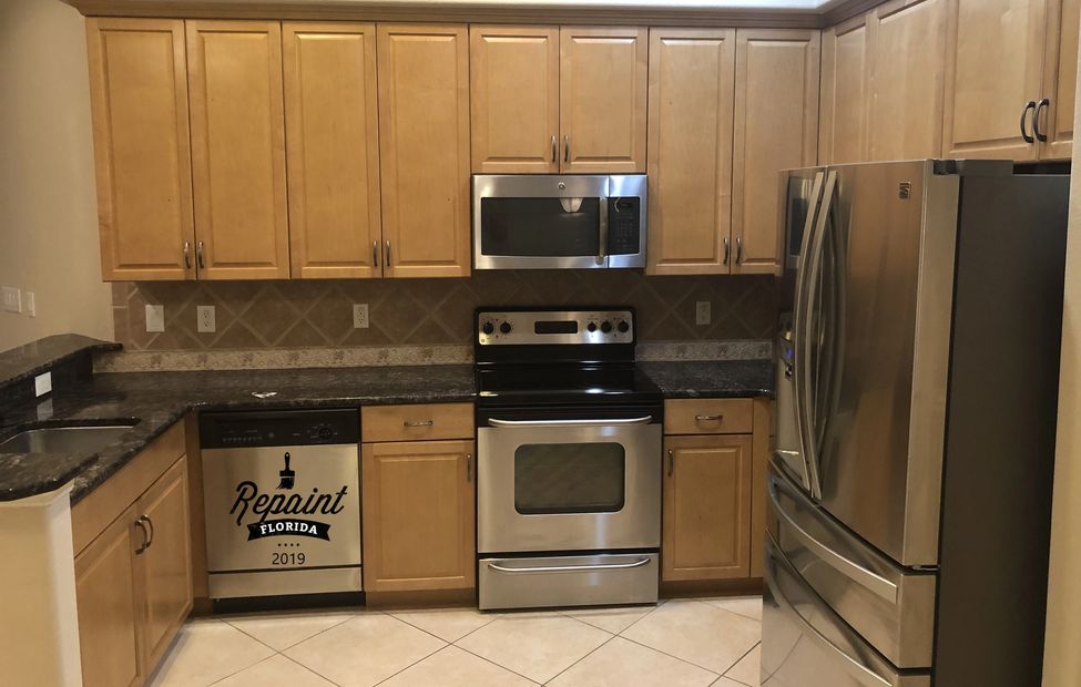 Before picture kitchen cabinet painting  orlando fl 32836