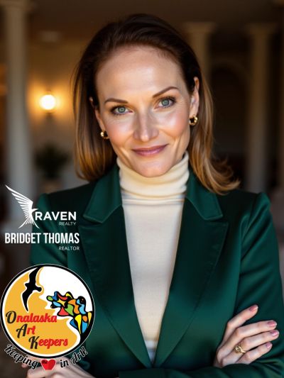 Professional portrait of Bridget Thomas, realtor at Raven Realty.