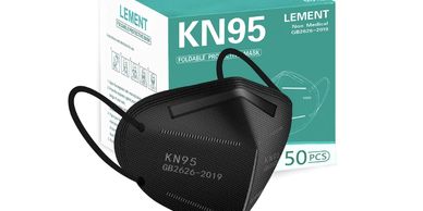 Black KN95 disposable masks